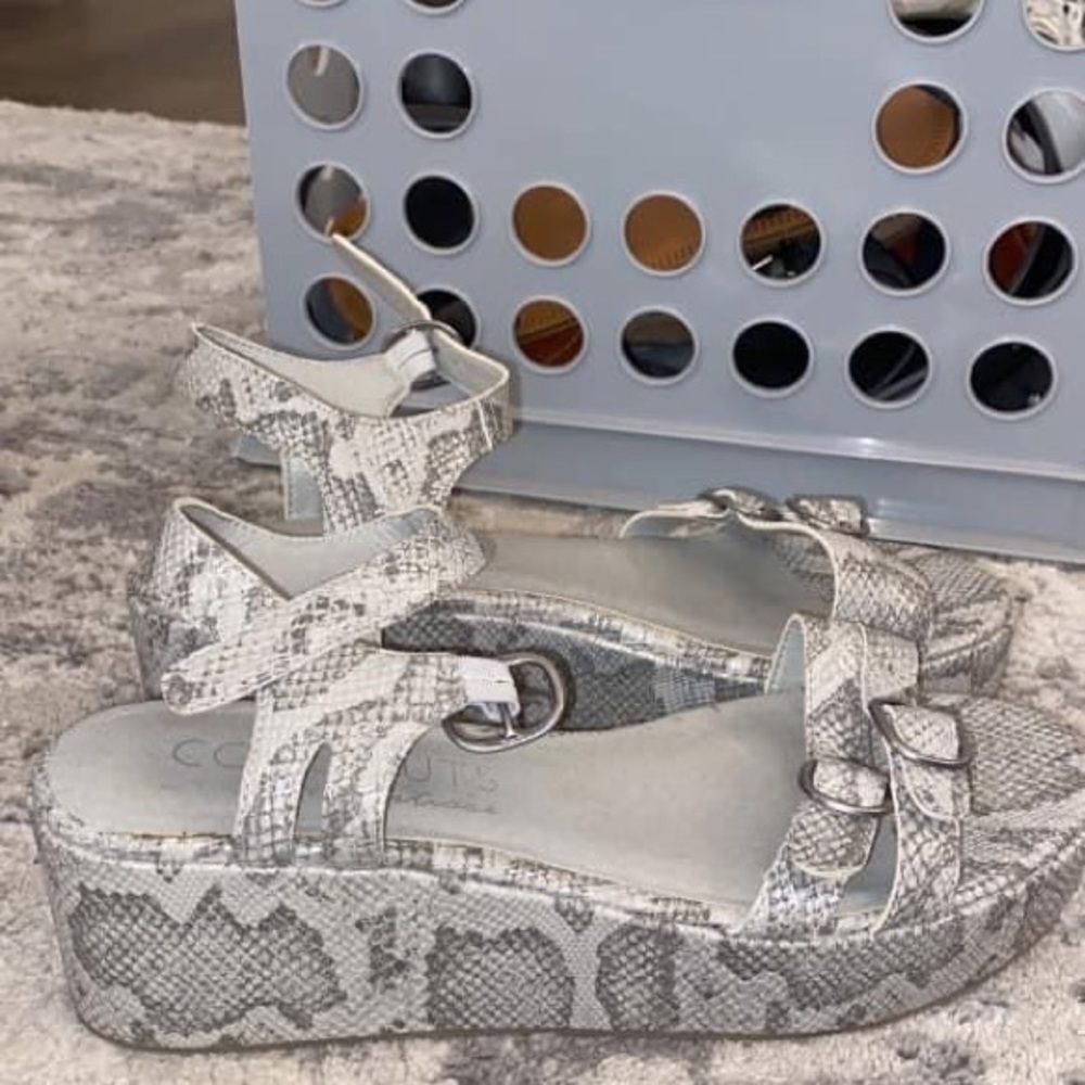 Snakeskin Coconuts by Matisse Platform Wedges